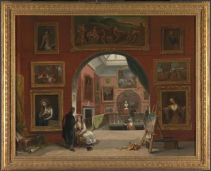 Interieur van de Britse Instelling Oude Meester Tentoonstelling, Zomer 1832
